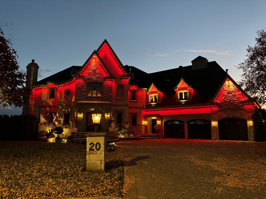 A Stunning Permanent Outdoor Lighting Installation in Montreal, QC with Gemstone Lights