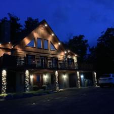 Transform-your-Sainte-Agathe-cottage-into-a-true-night-time-haven-with-dazzling-landscape-lighting 1