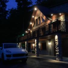 Transform-your-Sainte-Agathe-cottage-into-a-true-night-time-haven-with-dazzling-landscape-lighting 0