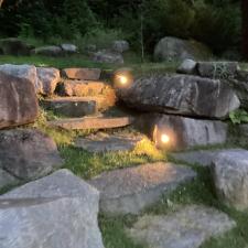 Transform-your-Sainte-Agathe-cottage-into-a-true-night-time-haven-with-dazzling-landscape-lighting 3